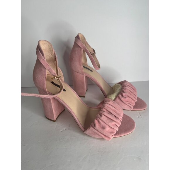 NIB Kate Spade NEW YORK Mona Pink Suede Sandals Women's Size 8.5 - Picture 5 of 8